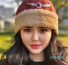 Boinas Free Kazak Gorros de invierno para mujeres Hombres Accesorios de ropa Sombrero musulmán Kufi Islámico Kippa Espesar Pelusa Cálido Algodón Lana