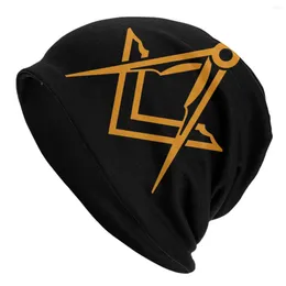 Berets Freimaurer Symbol Skullies Beanies CapsWinter Warme Strickmütze Straße Erwachsene Freimaurer Mason Freimaurerei Motorhaube Hüte Outdoor Ski Cap