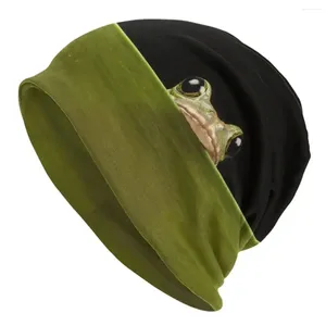 Bérets grenouille chaude tricot cap bonnet hip hop chapeau