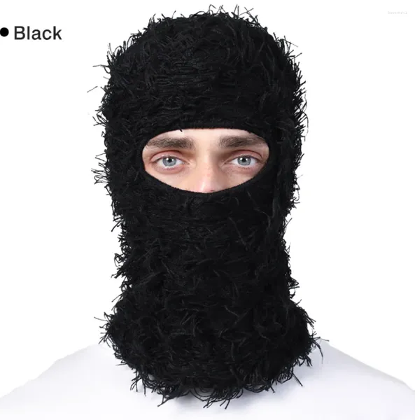 Bérets Full Face Ski Mask Balaclava Hat Men Femmes Femmes Bons tricots Camouflage de casquette Unisexe Camouflage Unisexe