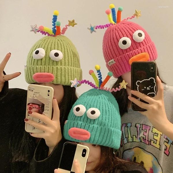 Boinas Gorro divertido Sombrero Slouchy Adorkable Payaso divertido Accesorios de Halloween Gorros Escuela secundaria Adolescentes al por mayor