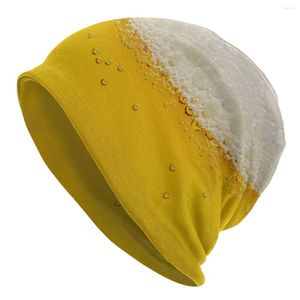 Bérets Drôle Bière Conception Skullies Bonnets Casquettes Unisexe Hiver Chaud Tricot Chapeau Femmes Hommes Adulte Alcool Amant Bonnet Chapeaux En Plein Air Ski Cap