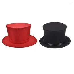 Bérets drôle magicien haut-de-forme Vintage Fedoras casquette thème fête scène accessoires