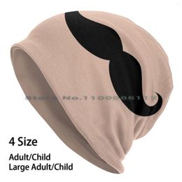 Beretten grappige snor beanies gebreide hoed randloos gebreide skullcap cadeau casual creatief