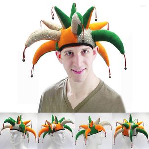 Bérets drôle tentacule cloche Clown chapeau Halloween carnaval chapeaux fête de Pâques scène Performance accessoires hommes femmes Costume accessoire