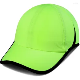 Bérets Gadiemkensd Performance Running Hat Tissu extensible avec un maillage ventilé pour les visières de capuche de baseball de baseball ajusté en plein air