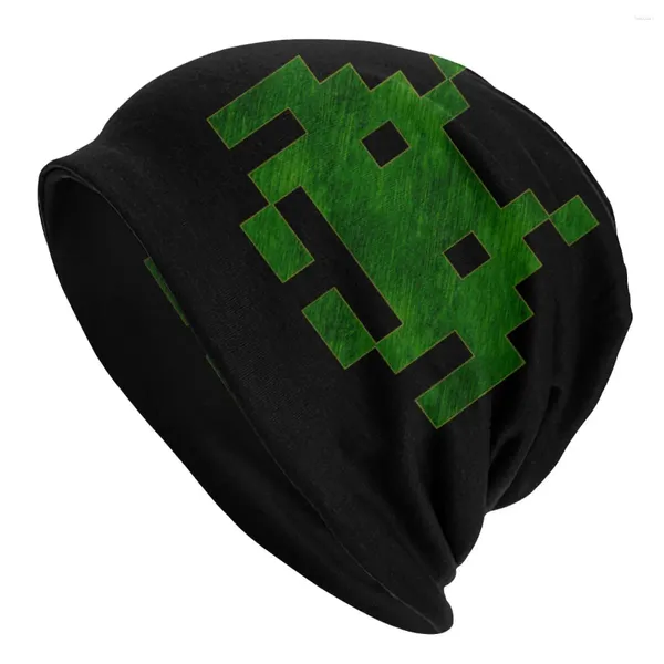 Bérets Geek Space envahisseurs Green Denim Cap de gabarit extérieur