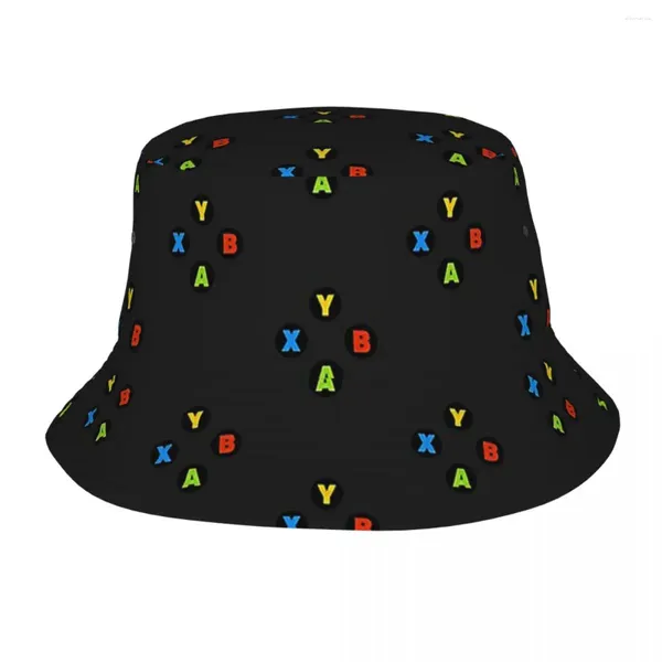 Boinas Chica Cubo Sombreros Juego Controlador Botones Primavera Headwear Plegable Camping Pesca Cap Bob Hat Drop