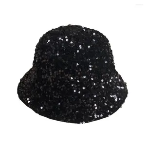 Baretten Gliting Bling Fashion Shining Paillette Elegant Custom Logo Bucket Hat