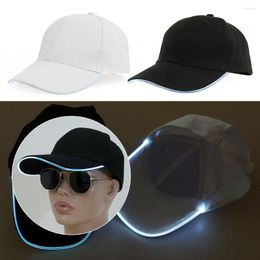 Bérets lumière LED rougeoyante chapeau de Baseball randonnée chapeaux casquette hommes course à pied cyclisme pêche visières
