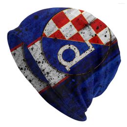 Berets gnk dinamo zagreb Croatie Bonnet Hat Goth Outdoor Skullies Bons pour les hommes Chapeaux de tricot-tricot