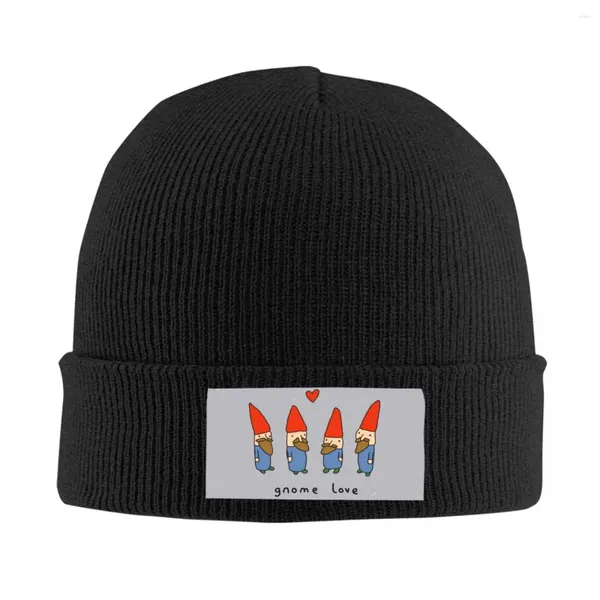 Bérets Gnome Love Skullies Bonnets Casquettes Cool Hiver Chaud Femmes Hommes Chapeaux À Tricoter Unisexe Adulte Bonnet