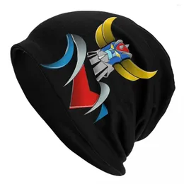 Baretten Goldorak Grendizer Skullies Mutsen Caps Voor Mannen Vrouwen Unisex Cool Winter Warm Gebreide Muts Anime UFO Robot Goldrake Motorkap hoeden