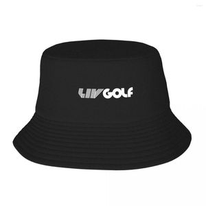 Boinas Torneo de golf Liv Bucket Hat Vocation Getaway Headwear Mercancía Gorra de pesca para deportes al aire libre