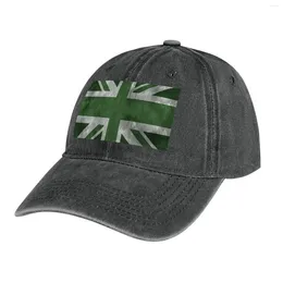 Boinas Green Anduitsed Union Jack Cowboy Hat Golf Fashion Beach Beach Women Women's