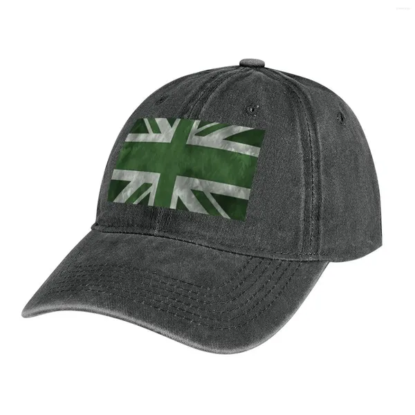 Boinas Green Anduitsed Union Jack Cowboy Hat Golf Fashion Beach Beach Women Women's