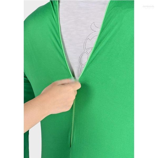 Bérets Vert Complet Body Effet Invisible Stretchy Disappearing Man Body Suit Hommes Femmes Making Chromakey Unisex Costume Davi22