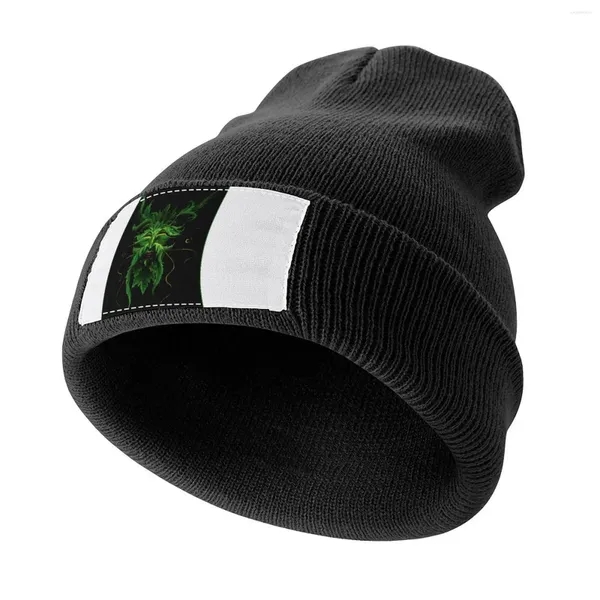 Bérets Green Man Bonnet tricoté Streetwear Chapeau de soleil pour enfants Bobble Visière thermique Femme Chapeaux Hommes