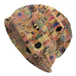 Bérets Gustav Klimt Patting Art Skullies Bonnets Automne Printemps Chapeaux Dorés Rhapsody Mince Bonnet Hipster Casquettes Hommes Femmes Cache-oreilles