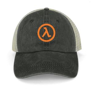 Berets Half Life Lambda Symbol Cowboy Hat Snap Back Baseball Cap Mens Hats Women's's