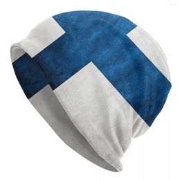 Bérets chapeau Finlande finlandais casquettes d'extérieur pour hommes femmes drapeau National Skullies bonnets Ski doux Bonnet chapeaux