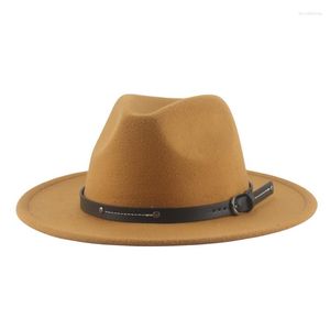 Bérets chapeau chapeaux pour femmes hommes Fedoras haut feutre casquettes solide décontracté formel mariage décorer large bord Sombrero Hombre