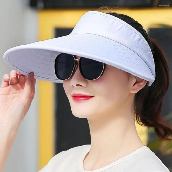 Bérets chapeau lavable en machine pare-soleil chapeaux femmes large bord Protection UV