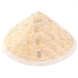 Beretten hoed rijst stro Chinees Aziatische conische boer hatscoolie paddy Japanse pet feest zon grappige kegel vietnameesekids raya oriëntaal