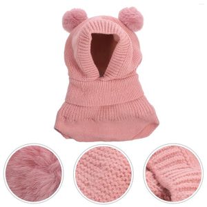 Bérets chapeaux bébé fille joli tricot hiver enfants bonnet tricoté chaleur Adorable