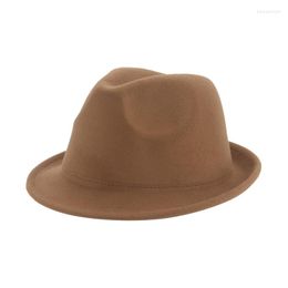 Bérets Chapeaux Pour Femmes Fedoras Chapeau Femme Panama Large Bord Solide Noir Kaki Formelle Hommes Mariage Pamelas Y Tocados Para Bodas