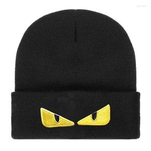 Beretten Hoofd Hat Black Beanies Cap Warm Outdoor Fashion Herfst Winter Men Women Boys Girls Casual hoeden Groothandel