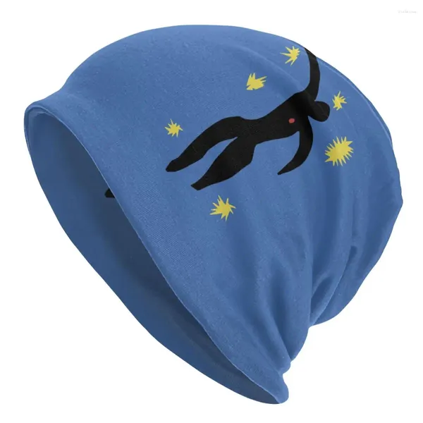 Bérets Henri Matisse Skullies Bonnets Chapeau Fond Illustration Cool Automne Hiver Ski Hommes Femmes Casquettes Adulte Été Chaud Bonnet Tricot