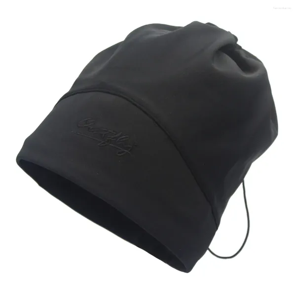 Bérets Haute Qualité Polyvalent Casquette De Cyclisme Ski Hiver Coupe-Vent Sports De Plein Air Bavoir Froid Masque Chaud Chapeau Vélo Bonnet Pour Hommes