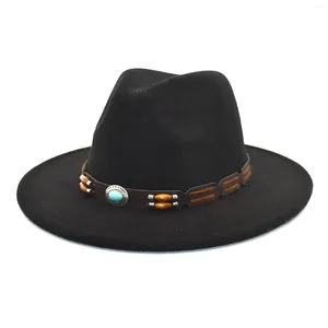 Bérets randonnée chapeau dames adultes unisex rétro occidental cowboy rouler en cuir ceinture large capuche costume de fête de paille Gorras para mujer