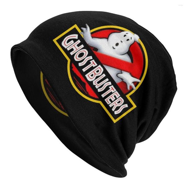 Bérets Hip Hop hiver chaud hommes femmes tricot chapeaux adulte unisexe drôle Ghostbusters Logo Skullies bonnets casquettes fantômes Bonnet