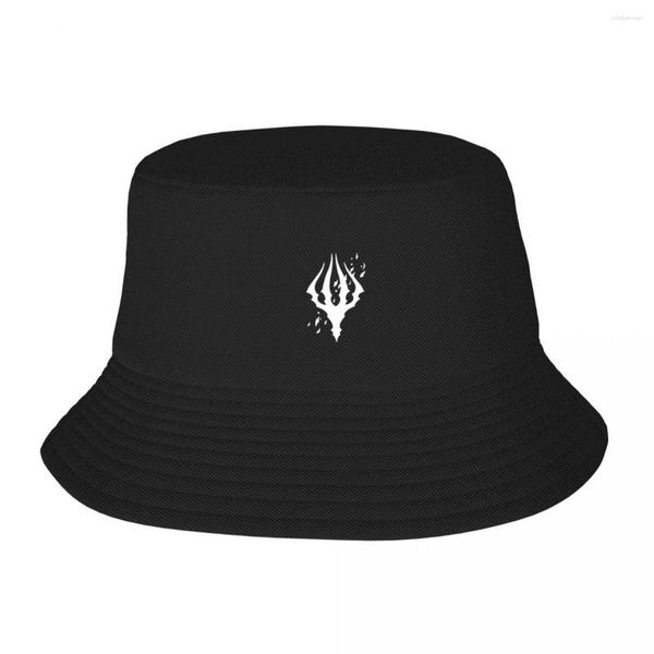 Bérets Hollow Knight King's Brand Debris White Bucket Hat Big Size Boonie Hats Femme Homme