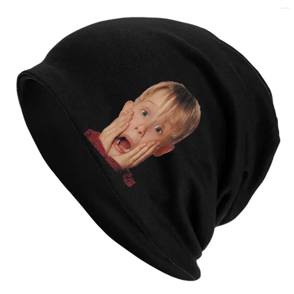 Bérets Home Alone Beanie Chapeaux Macauly Culkin Cool Caps Femme Mâle Kpop Tricoté Chapeau Hiver Personnalisé Head Wrap