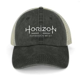 Berets Horizon Zero Dawn verboden West Logo Cowboy Hat Custom Cap Hard Fluffy Men Caps Women's