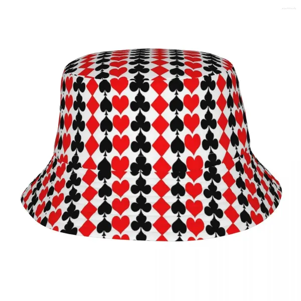 Bérets House of Cards Hat Hat Poker Street Style Caps pêcheurs pour les chapeaux de crème solaire de pêche classique unisexe Cap de conception de pli doux