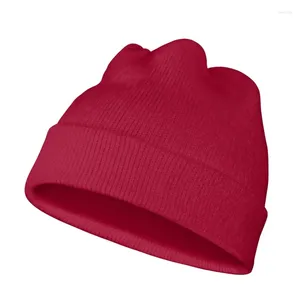 Baretten HYCOOL 2024 Collectie Winter Vrouwen Mannen Hoeden Beanie Gebreide Muts Effen Kleur Kerst Voor Volwassenen Jaar Cadeautjes