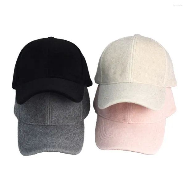 Boinas Imitación Plus Gorra de béisbol de gran tamaño Estilo coreano Peluche Duckbill Otoño e invierno para hombres mayores de mediana edad