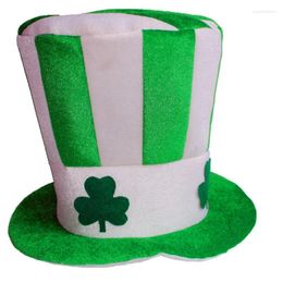 Berets Ireland Shamrock Tophoed Eire Lucky Clover Green Novely Fornpipe Irish Fancy Festival Party Supplies Dropship