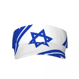 Beretas Bandera de Israel Capacita Vacente Capacitación Sobre Sunscreen Hats Man Snapback ajustable para correr tenis Golf Unisex