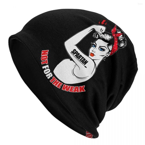 Bérets ce n'est pas pour les faibles bonnets d'extérieur casquettes Spartan Race Skullies bonnets Bonnet de Ski Homme chapeaux