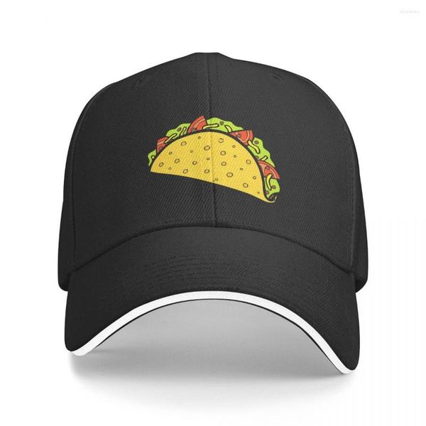 Bérets C'est l'heure des tacos ! En rose ! Casquettes unisexes, casquette de Baseball de camionneur d'extérieur, chapeau respirant à rabat, chapeaux polychromatiques personnalisables