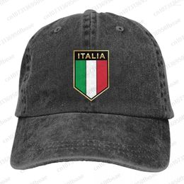 Berets Italia Italië Italiaanse vlag Fashion Mode Unisex Katoen Baseball Cap Outdoor Volwassene verstelbare denim hoed