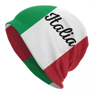 Beretten Italiaanse vlag beenie hoeden kleuren van Italië Skullies Beanies kpop warme mannen vrouwen petten winter aangepaste hiphop motorkap cadeau idee