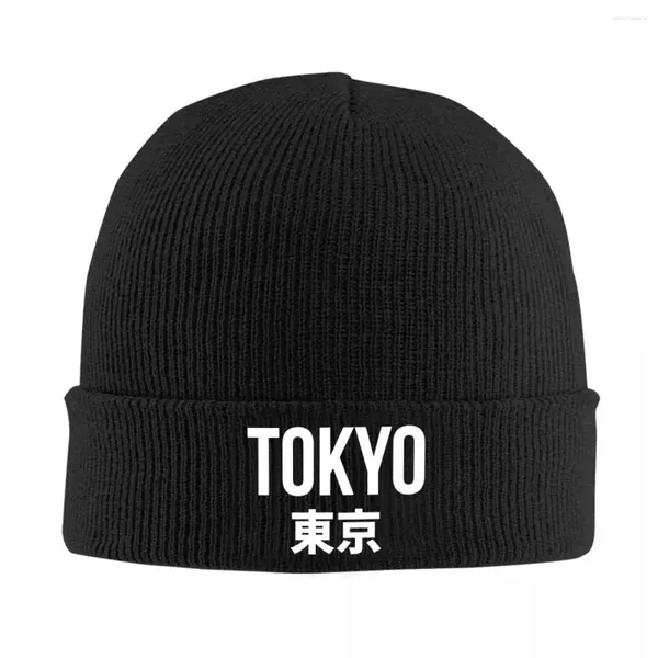 Bo que beretas Ciudad japonesa Tokio Skanies Gaijas Capas Hip Hop Invierno Mujeres calientes Hombres de punto Bonnón unisex para adultos