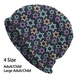 Bérets à motif d'étoile juive, bonnet tricoté, israël, hébreu de David, judaïsme, personnes pacifiques, femmes