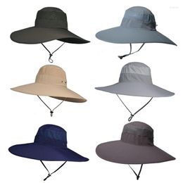 Berets Jungle Adventure Hat Jagen wandel emmer hoeden mode vrouwen mannen grote panama waterdichte ademende chapeau UV -bescherming